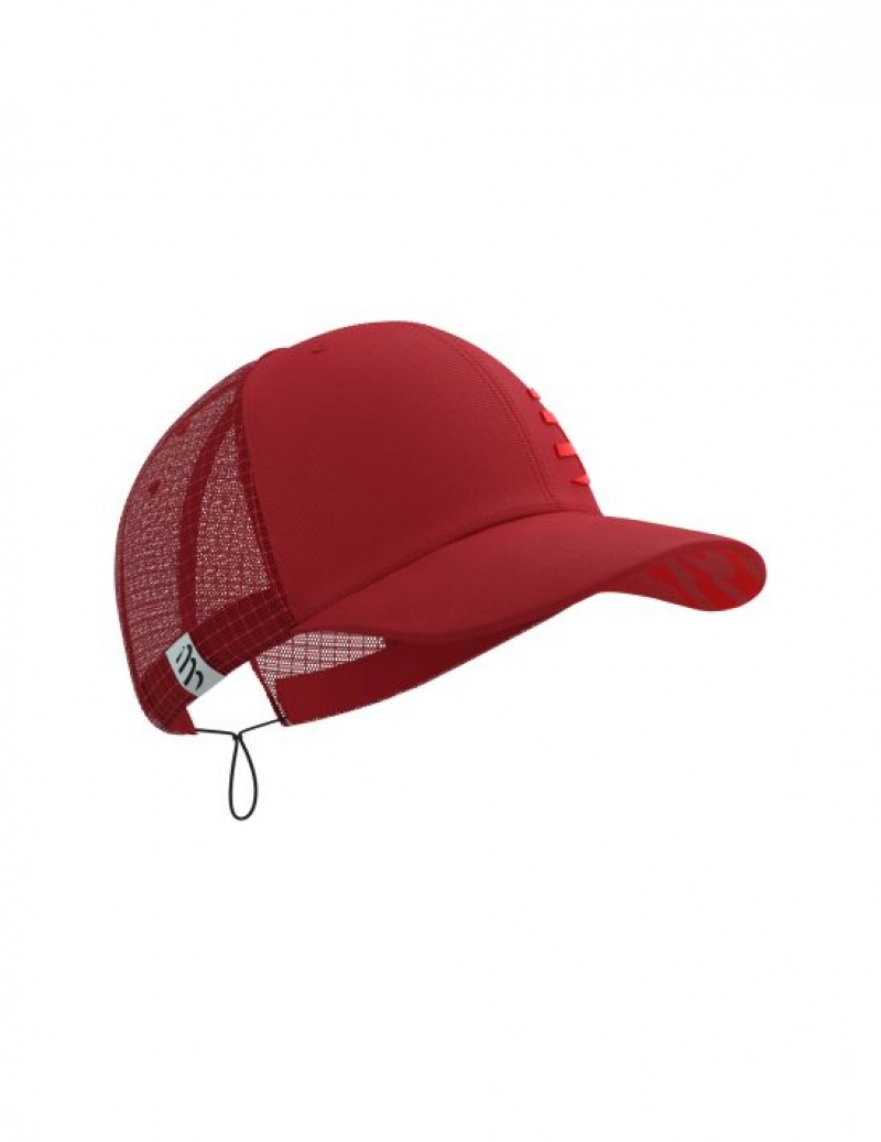 Unisex Compressport Versenyautó Trucker Cap Sapkák Piros | UPGVWJE-82