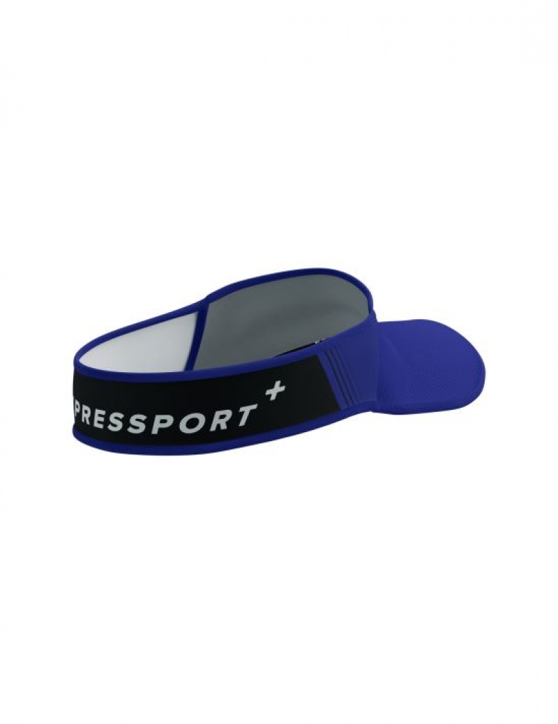 Unisex Compressport Visor Ultralight Sapkák Kék Fekete | IBFLJMP-16